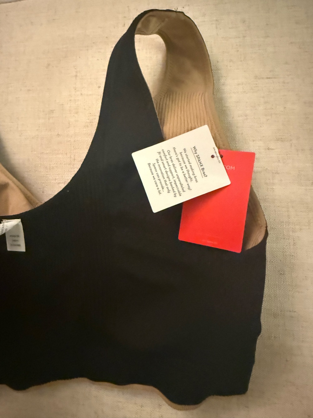NEW SPANX Breast of Both Worlds Reversible Comfort Bra Black and Nude Beige - Picture 9 of 12